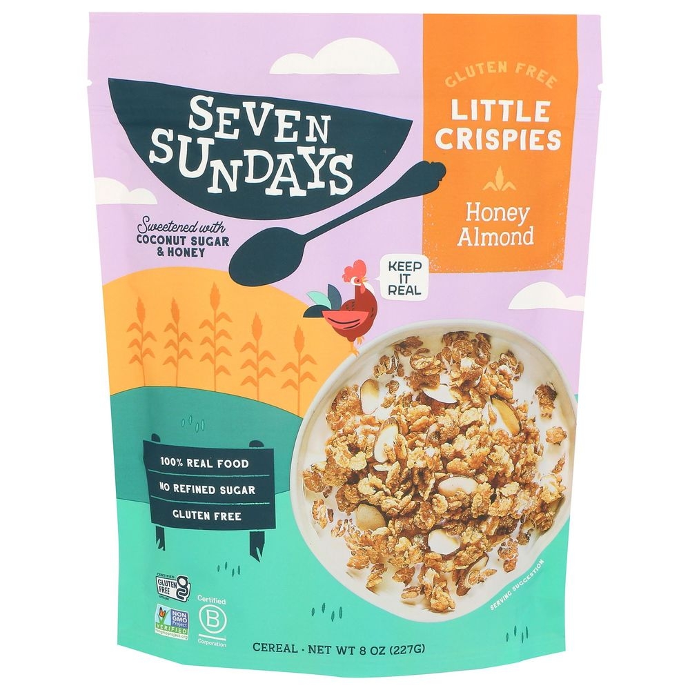 Seven Sundays Honey Almond Little Crispies Cereal, 8 Ounce -- 6 per case