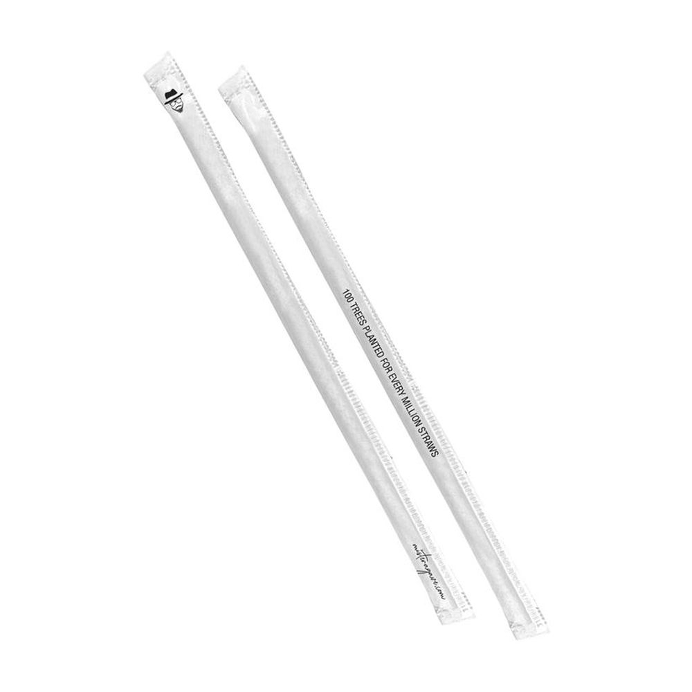 Mister Agave Standard Natural Agave Wrapped Straw, 8.25 inch -- 2000 per case