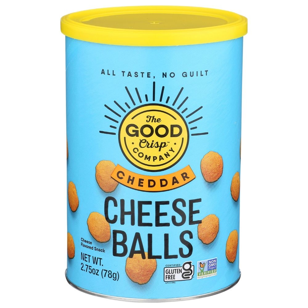 The Good Crisp Cheddar Cheese Balls, 2.75 Ounce -- 9 per case