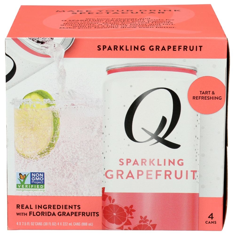 Q Mixers 7.5 Fluid Ounce Grapefruit Sparkling Drink Mixer, 4 count -- 6 per case