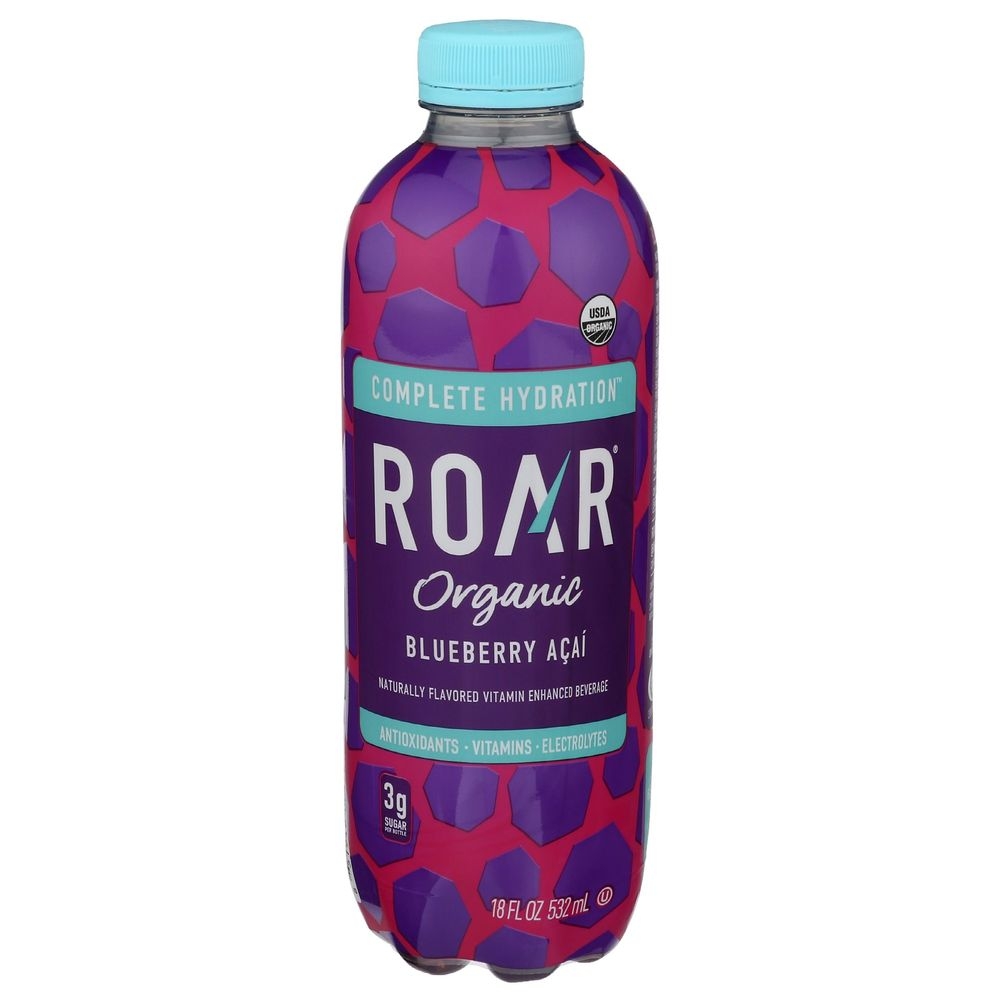 Roar Organic Complete Hydration Blueberry Acai, 18 Fluid Ounce -- 12 per case