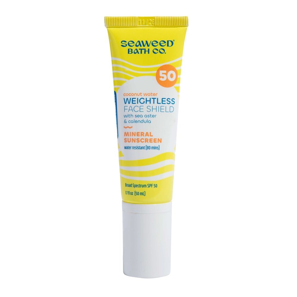 Seaweed Bath SPF 50 Weightless Face Shield Sunscreen, 1.7 Fluid Ounce
