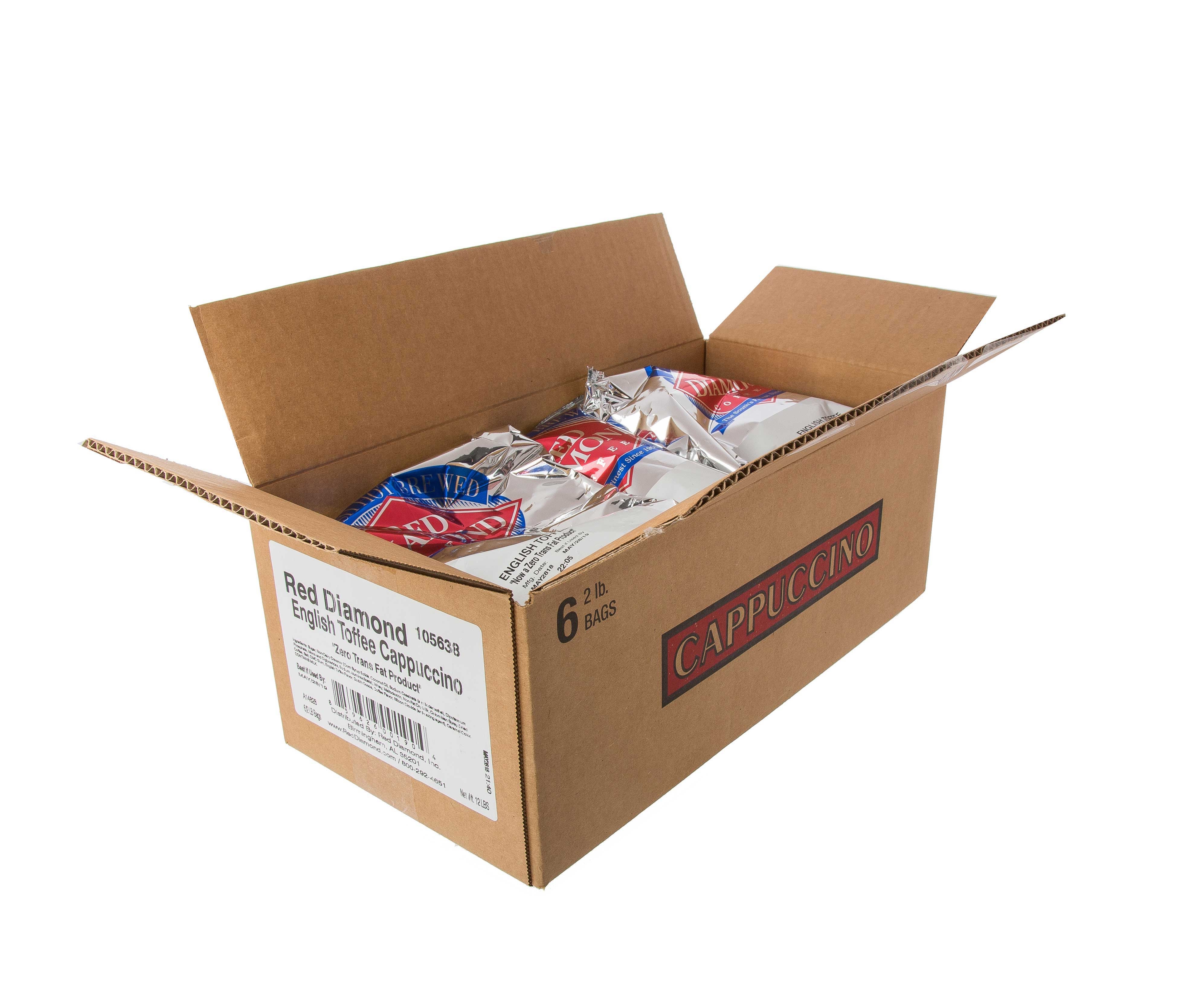Red Diamond English Toffee Cappuccino, 2 Pound -- 6 per case.