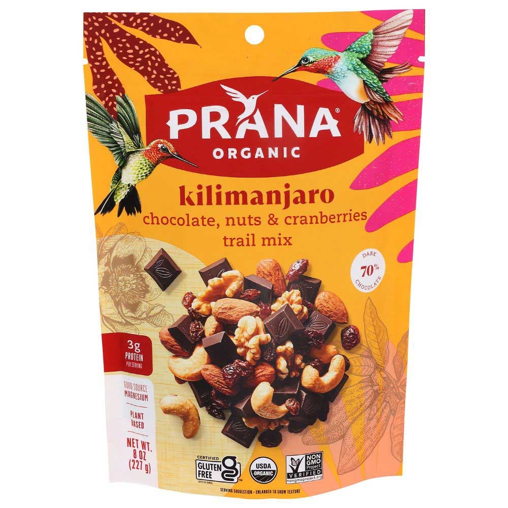 Prana Organic Kilimanjaro Trail Mix, 8 Ounce -- 6 per case