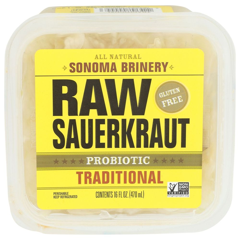 Sonoma Brinery Traditional Probiotic Raw Sauerkraut, 16 Ounce -- 12 per case
