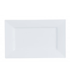 Arcoroc Square Up Extra Strong Porcelain Platter , 12.5 x 8 inch -- 12 per case.