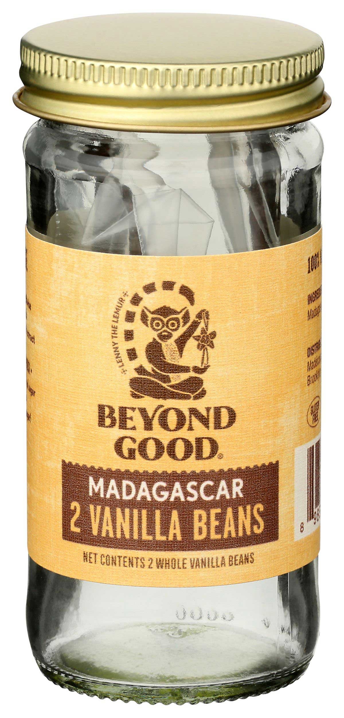 Beyond Good Madagascar Vanilla Beans, 2 count -- 6 per case