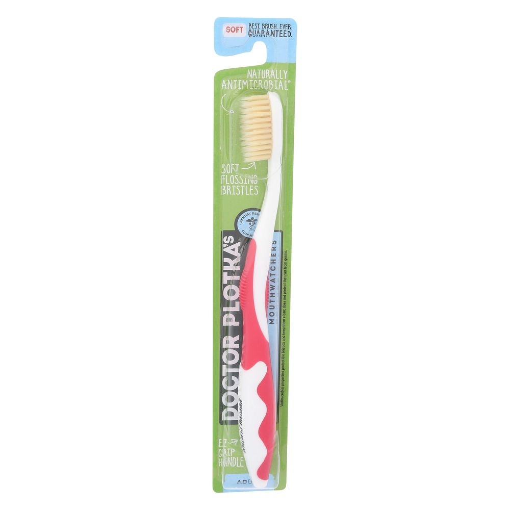 Doctor Plotkas Mouth Watchers Adult Red Toothbrush
