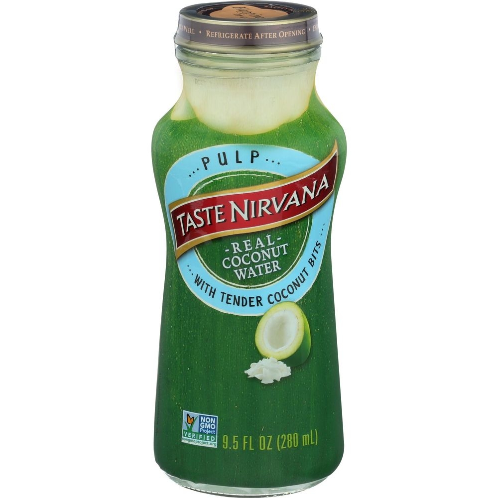 Taste Nirvana Natural Pulp Coconut Water, 9.5 Fluid Ounce -- 12 per case