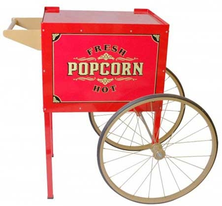 Winco BenchmarkUSA Cart/Trolley for Street Vendor Popcorn Machine, 38 x 23 x 33 inch -- 1 set