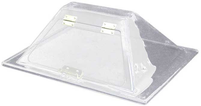 Winco BenchmarkUSA Plexiglass Sneeze Guard for 10 Dog Roller Grill -- 10 set per case