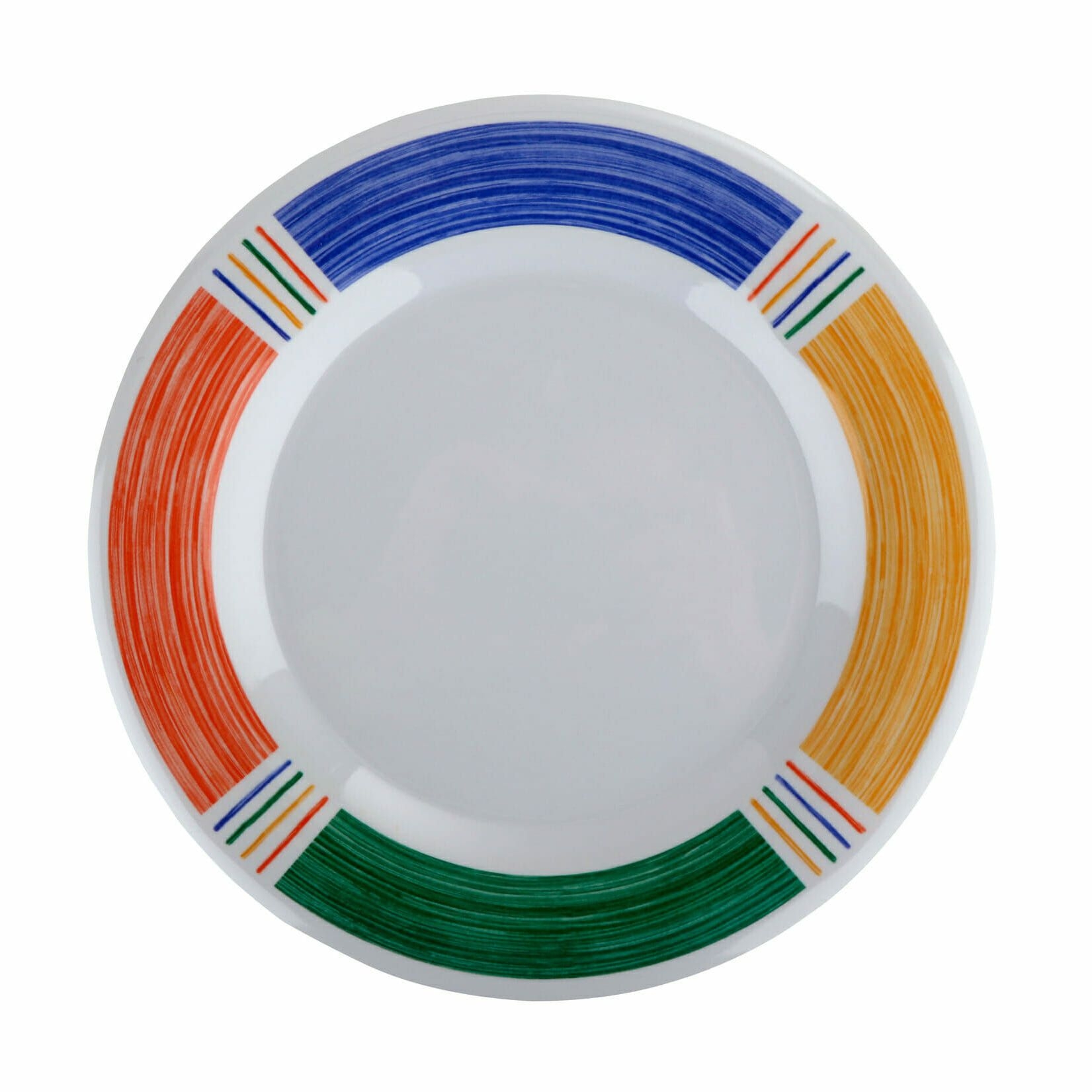 GET Enterprises inc Diamond Barcelona Melamine Round Wide Rim Plate, 12 inch -- 12 per case.