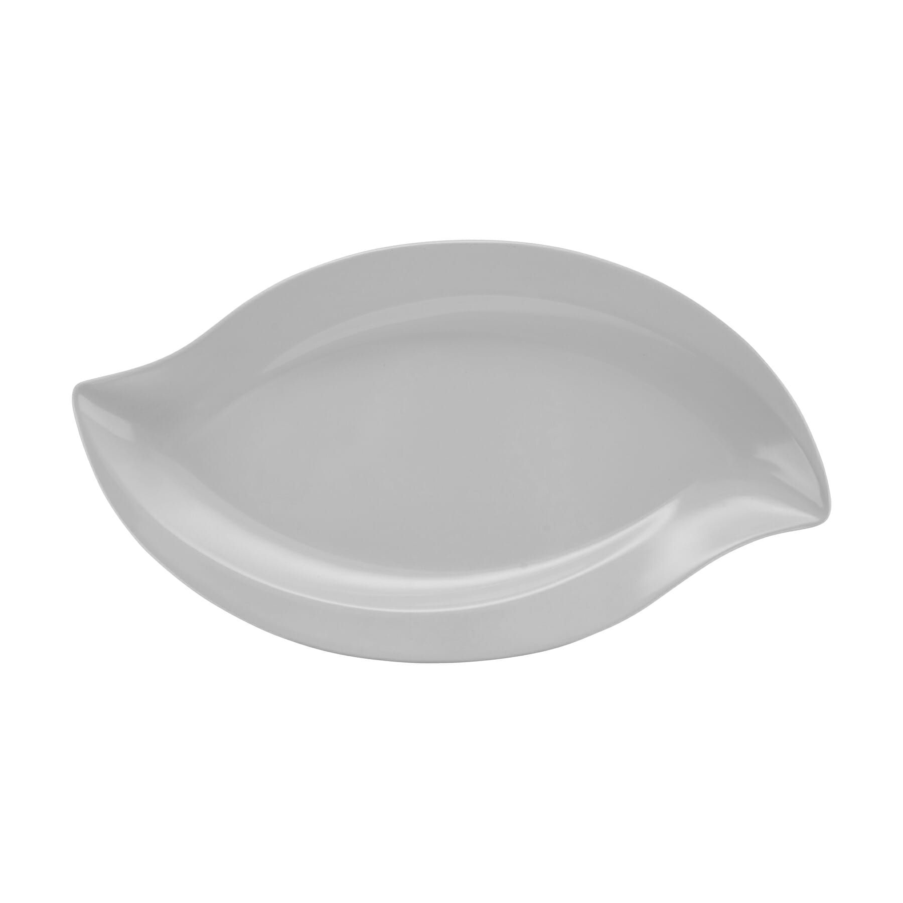 GET Enterprises inc San Michele Melamine White Platter, 15.5 x 8.5 inch -- 6 per case