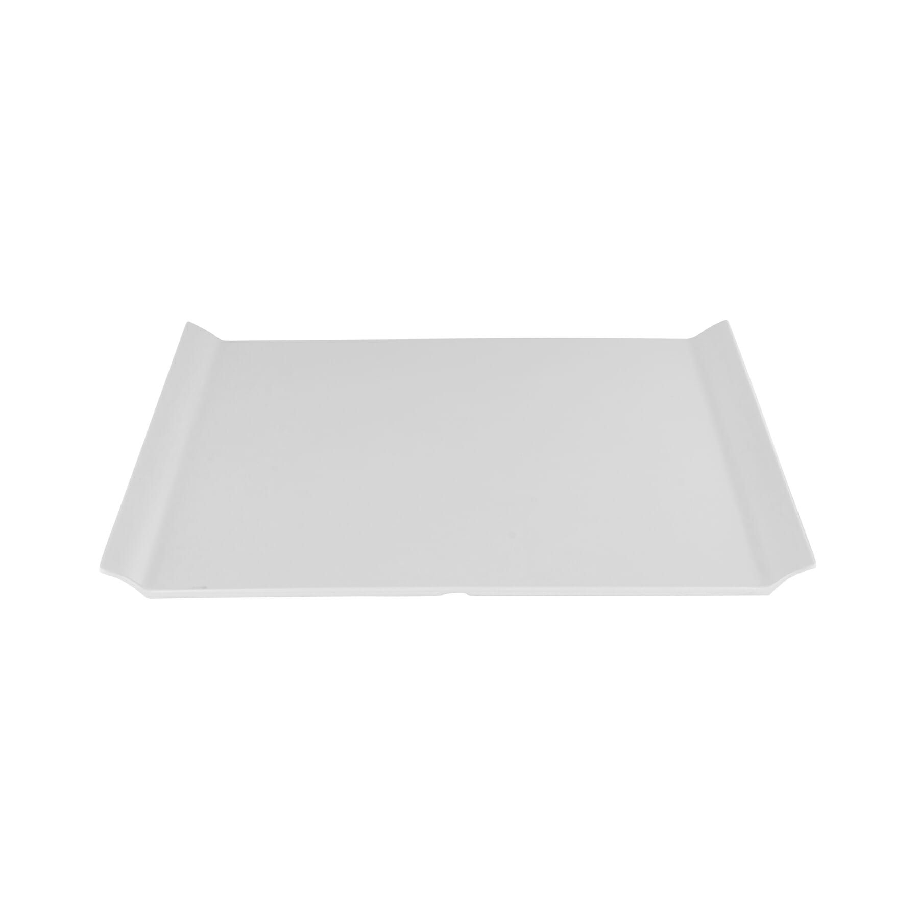 GET Enterprises inc San Michele Melamine White Rectangular Platter, 26 x 18 inch -- 3 per case