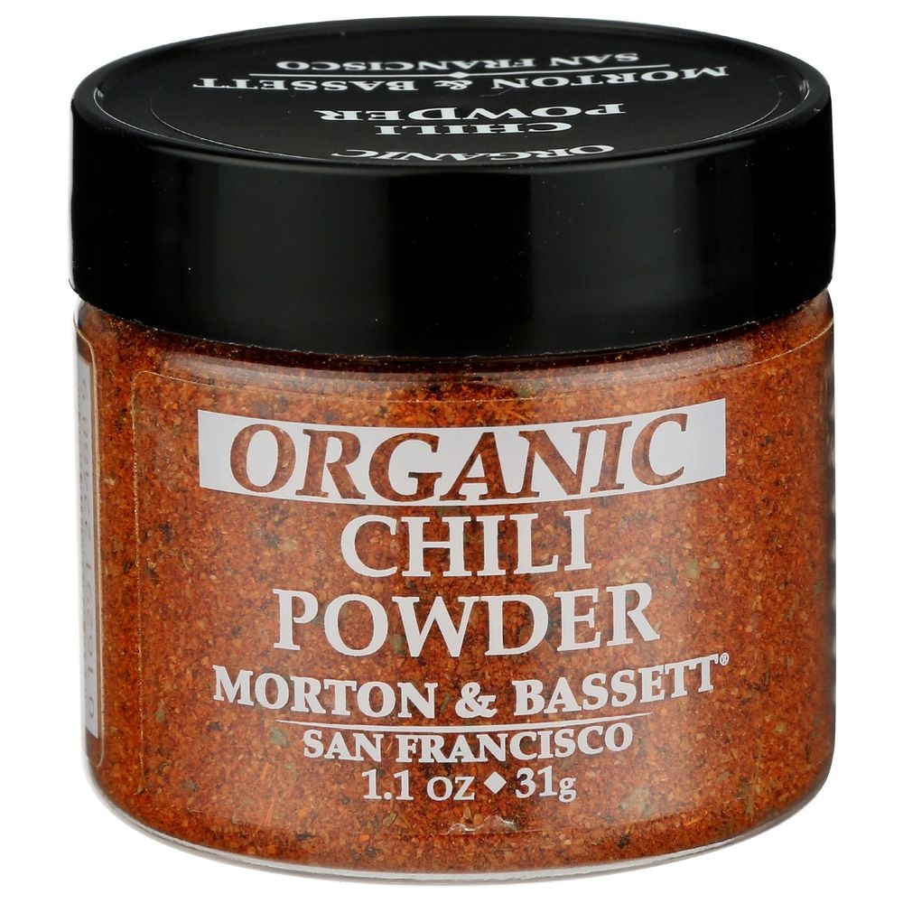 Morton and Bassett Spices Organic Chili Powder, 1.1 Ounce -- 3 per case