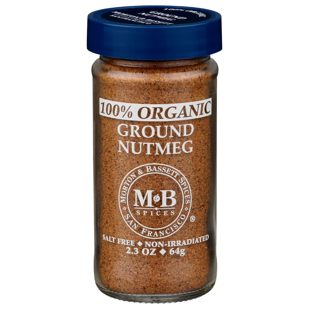 Morton and Bassett Organic Ground Nutmeg, 2.3 Ounce -- 3 per case