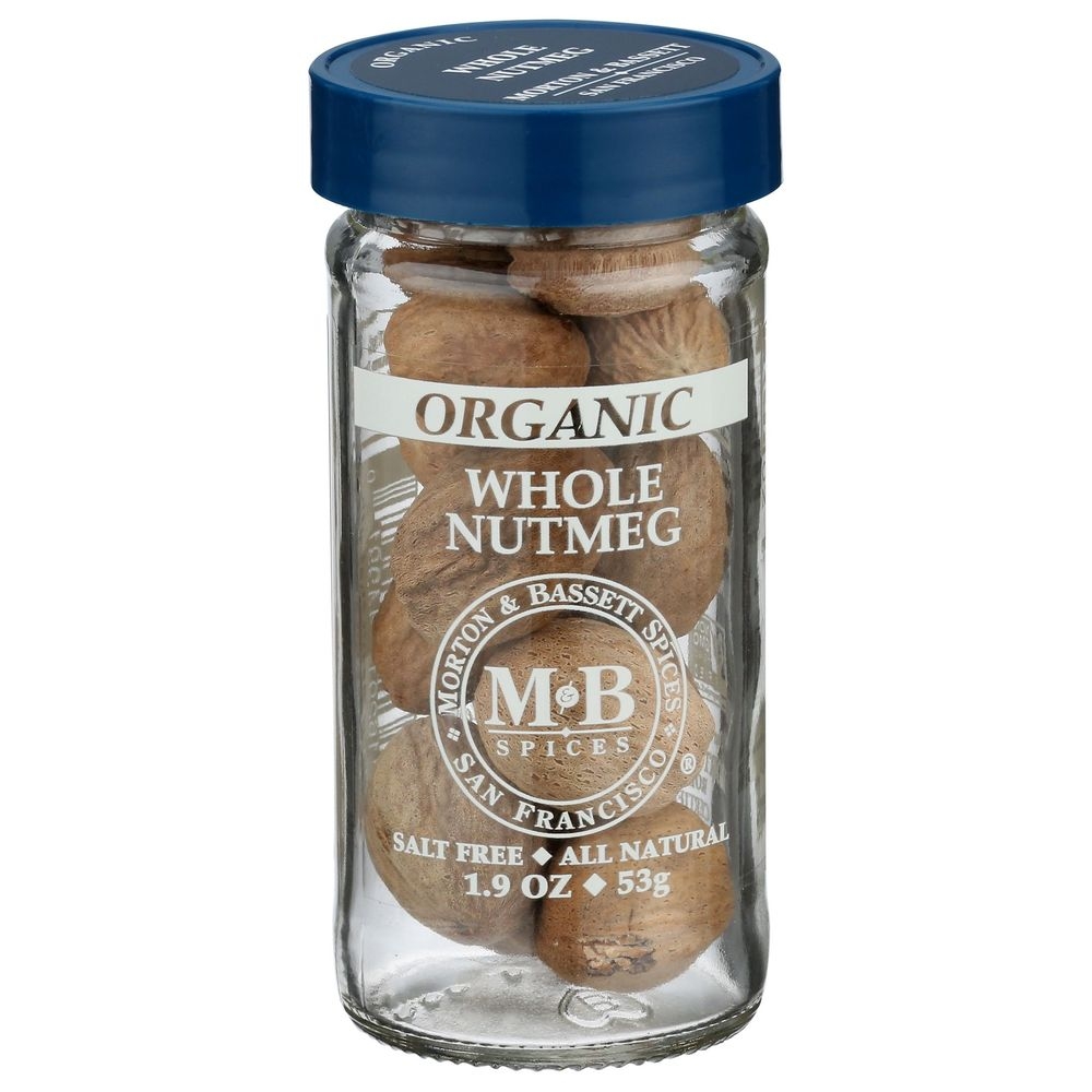 Morton and Bassett Organic Whole Nutmeg, 1.9 Ounce -- 3 per case