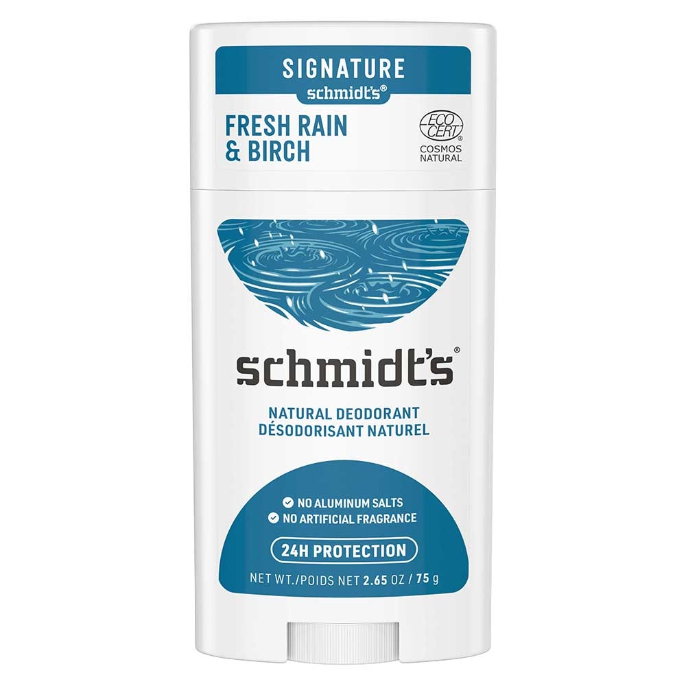 Schmidt's Fresh Rain Plus Birch Deodorant Stick, 2.65 Ounce -- 12 per case