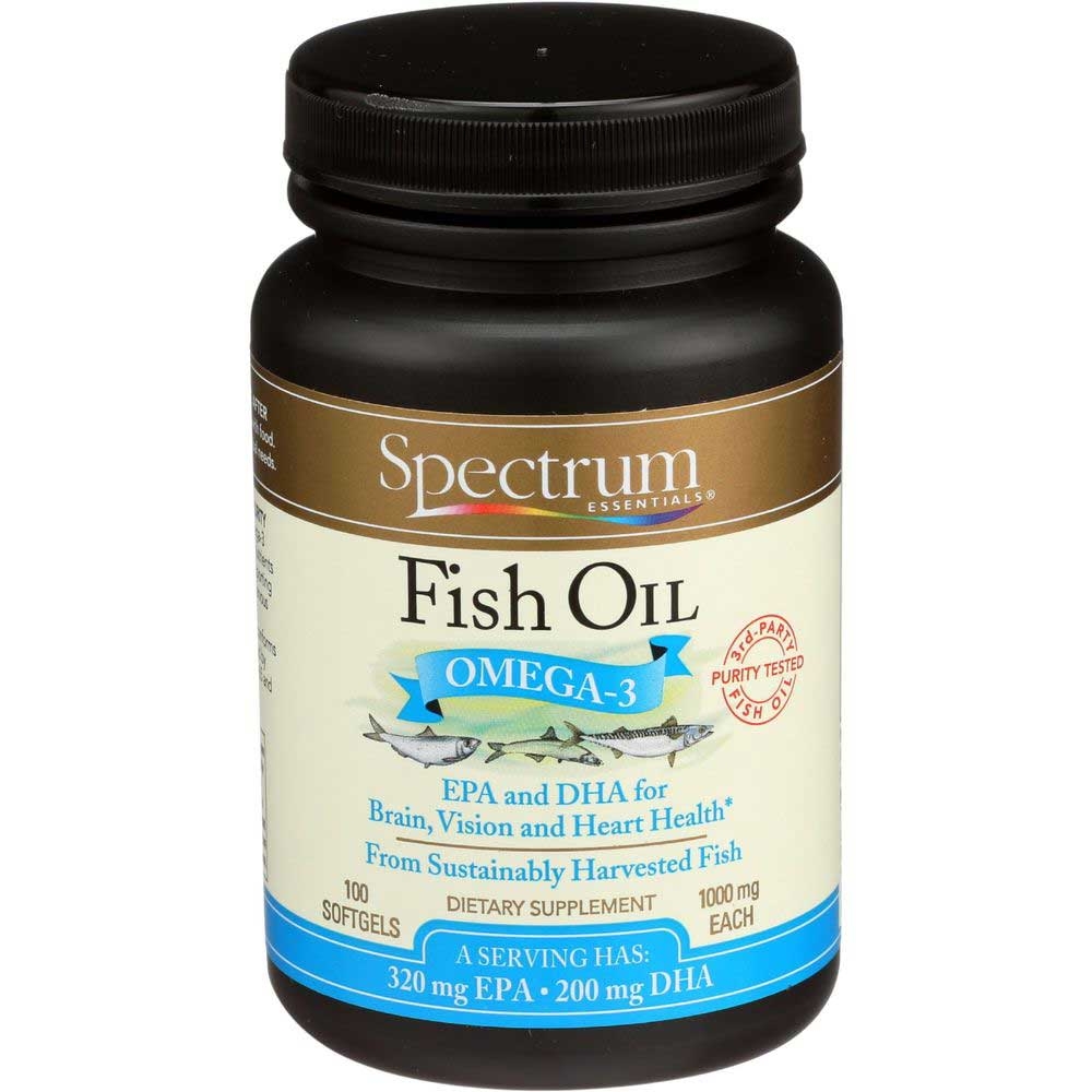 Spectrum Essentials Omega 3 Fish Oil Softgel - 100 count per pack