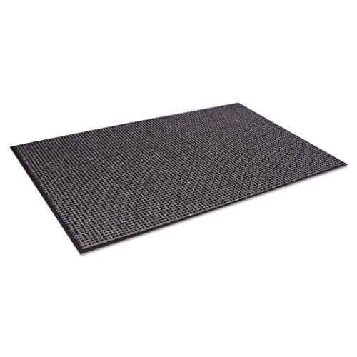 Crown Black/Gray Oxford Wiper Mat, 48 x 72 inch