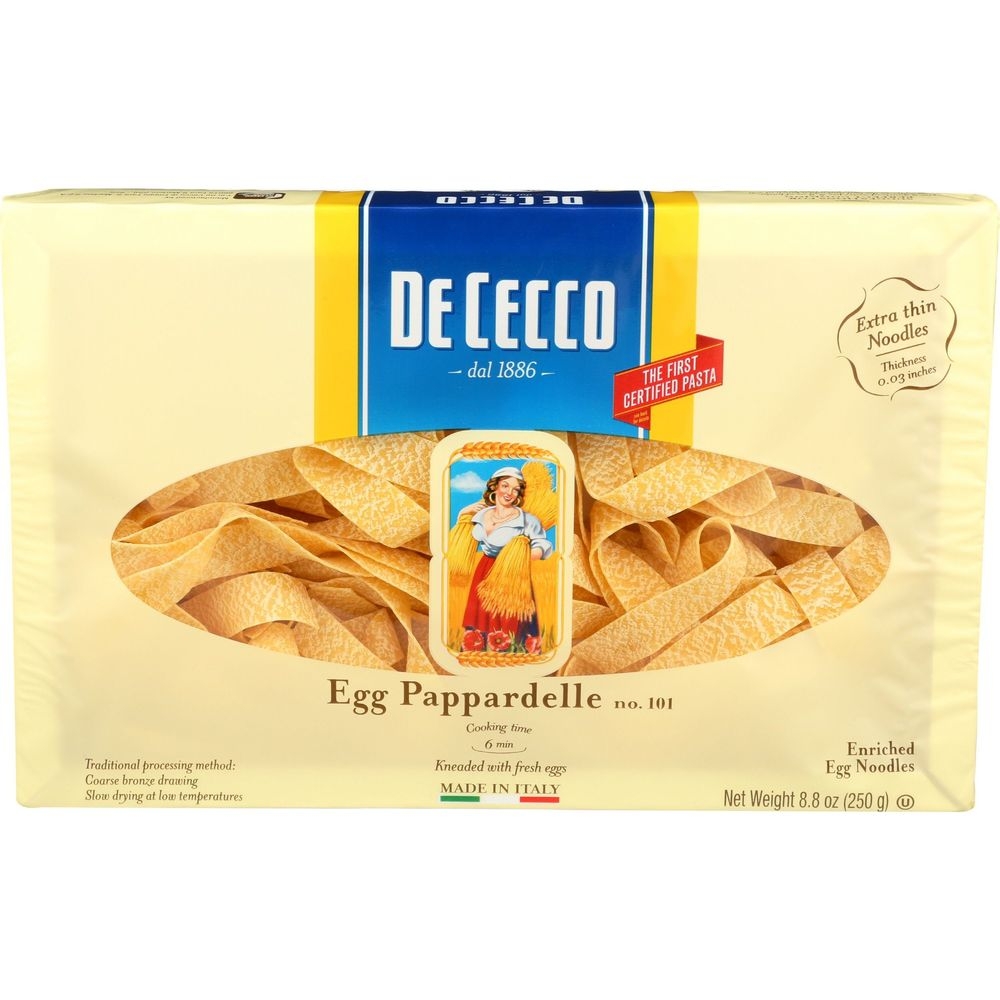 De Cecco No.101 Egg Pappardelle Pasta, 8.8 Ounce -- 12 per case