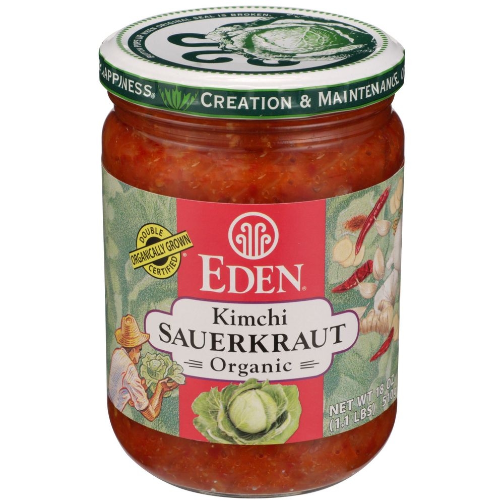 Eden Organic Kimchi Sauerkraut, 18 Ounce -- 12 per case