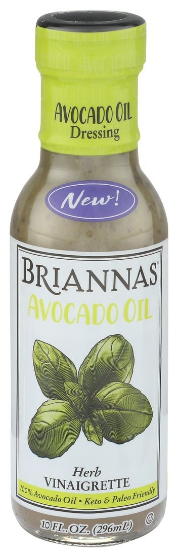 Brainnas Avocado Oil Herb Vinaigrette Dressing, 10 Ounce -- 6 per case