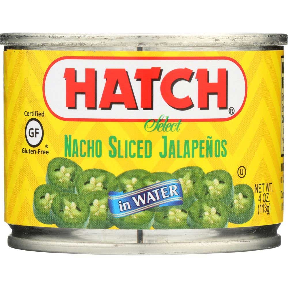 Hatch Chili Nacho Sliced Jalapeno Pepper, 4 Ounce -- 12 per case.