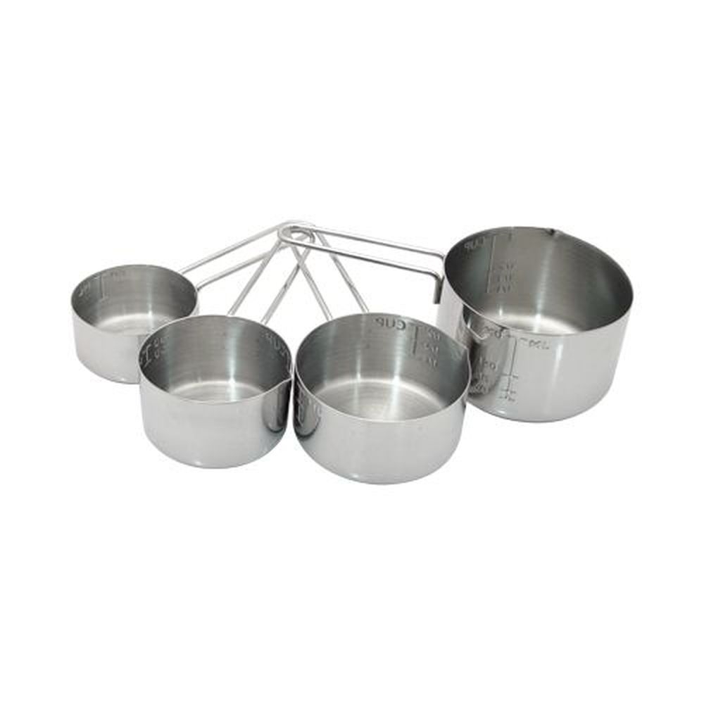 Vollrath 47119 Stainless Steel Four Piece Measuring Cup Set