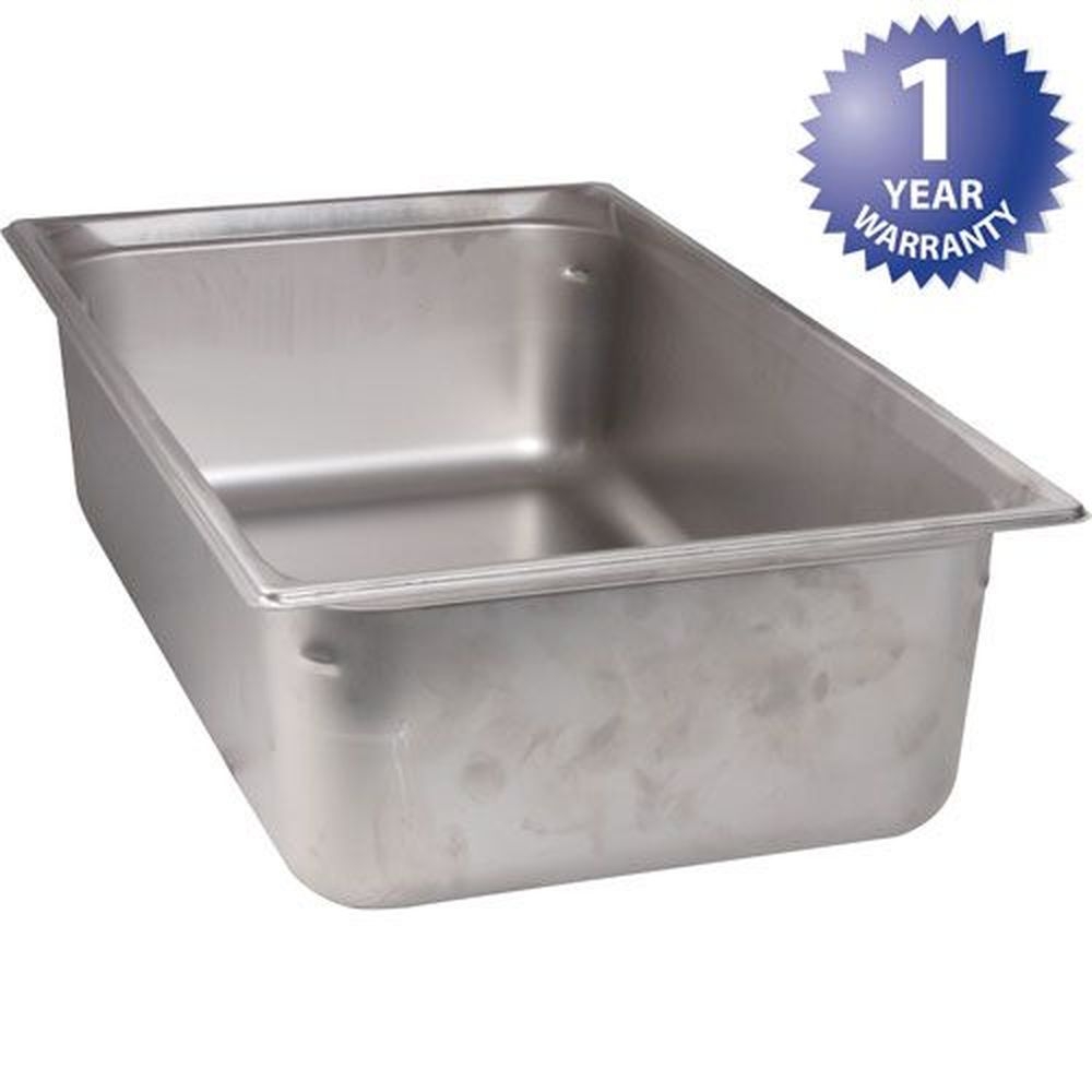Vollrath 90062 Super Pan 3 Stainless Steel Full Size Steam Table Pan, 6 Inch Deep