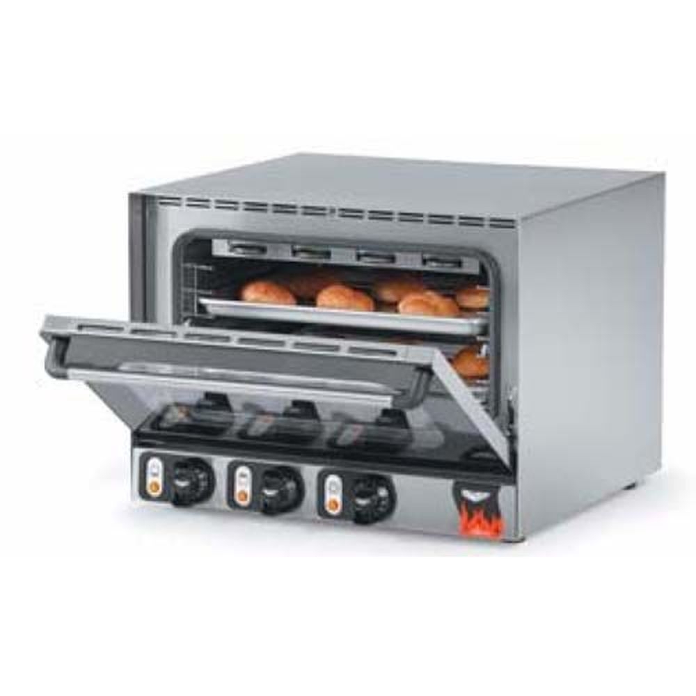 Vollrath 40703 Cayenne Half Size 120 Volt Three Shelf Convection Oven, 24.437 x 23.5 x 18.062
