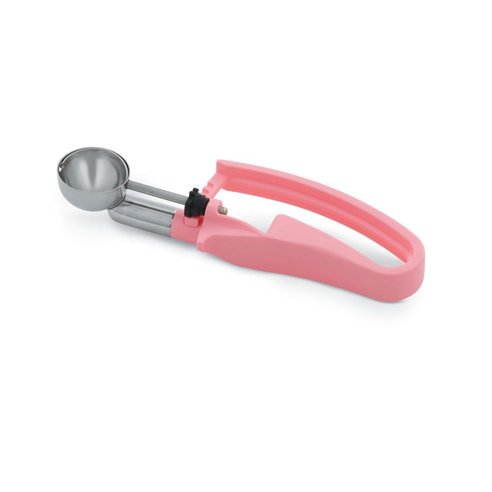 Vollrath 47402 Stainless Steel Number 60 Disher with Pink Squeeze Handle, 0.54 Ounce Capacity