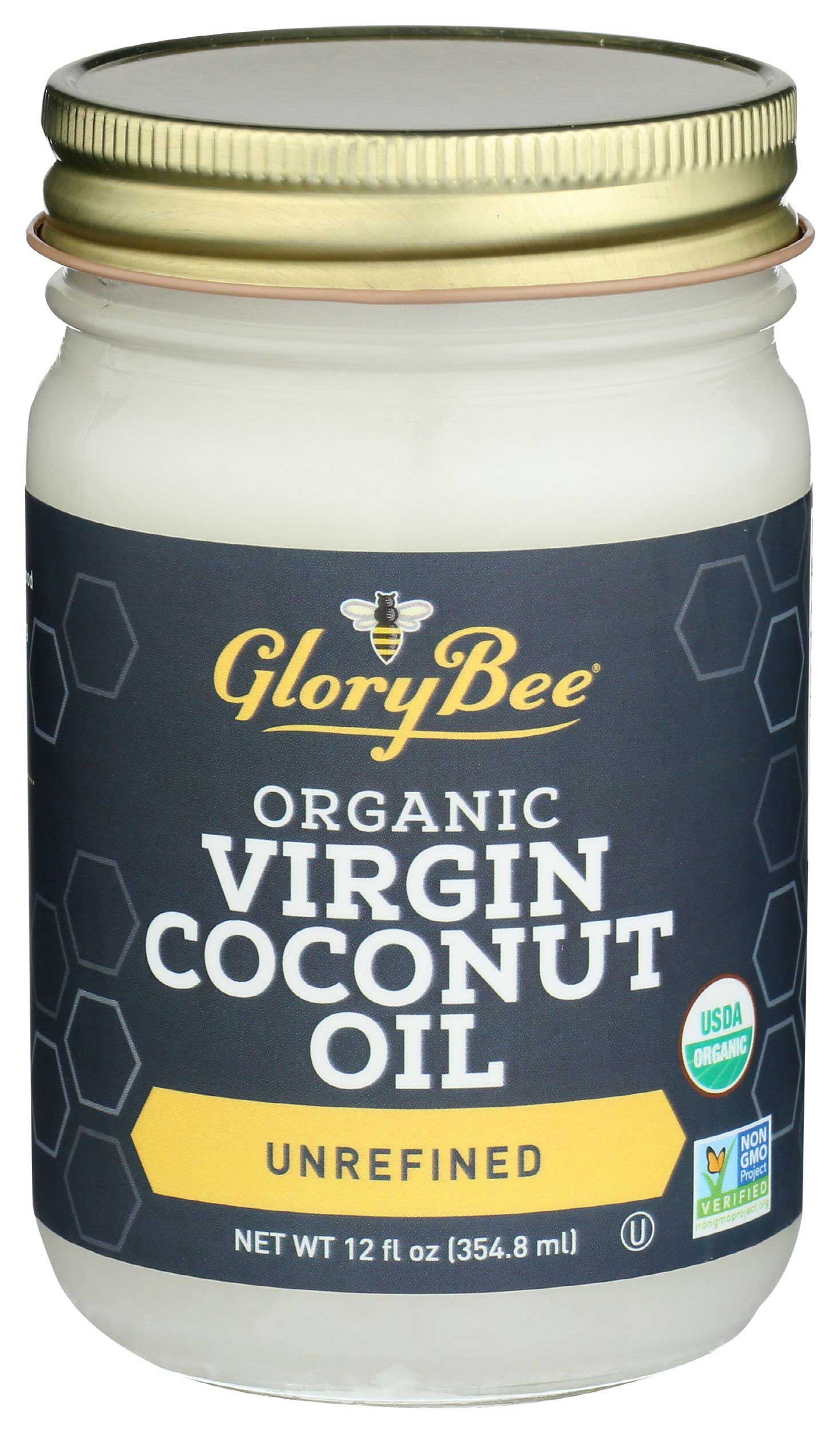 Glorybee Organic Unrefined Extra Virgin Coconut Oil, 12 Ounce -- 6 per case