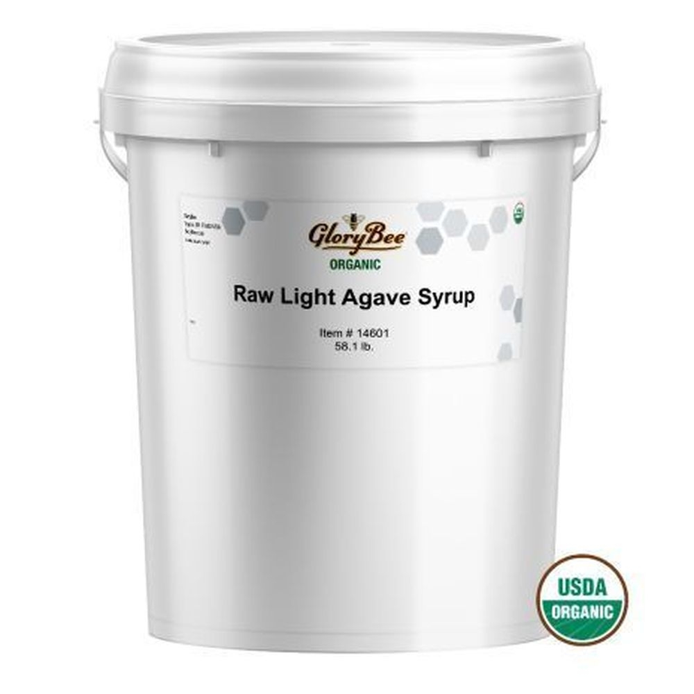 Glorybee Organic Raw Light Agave Syrup, 58.1 Pound