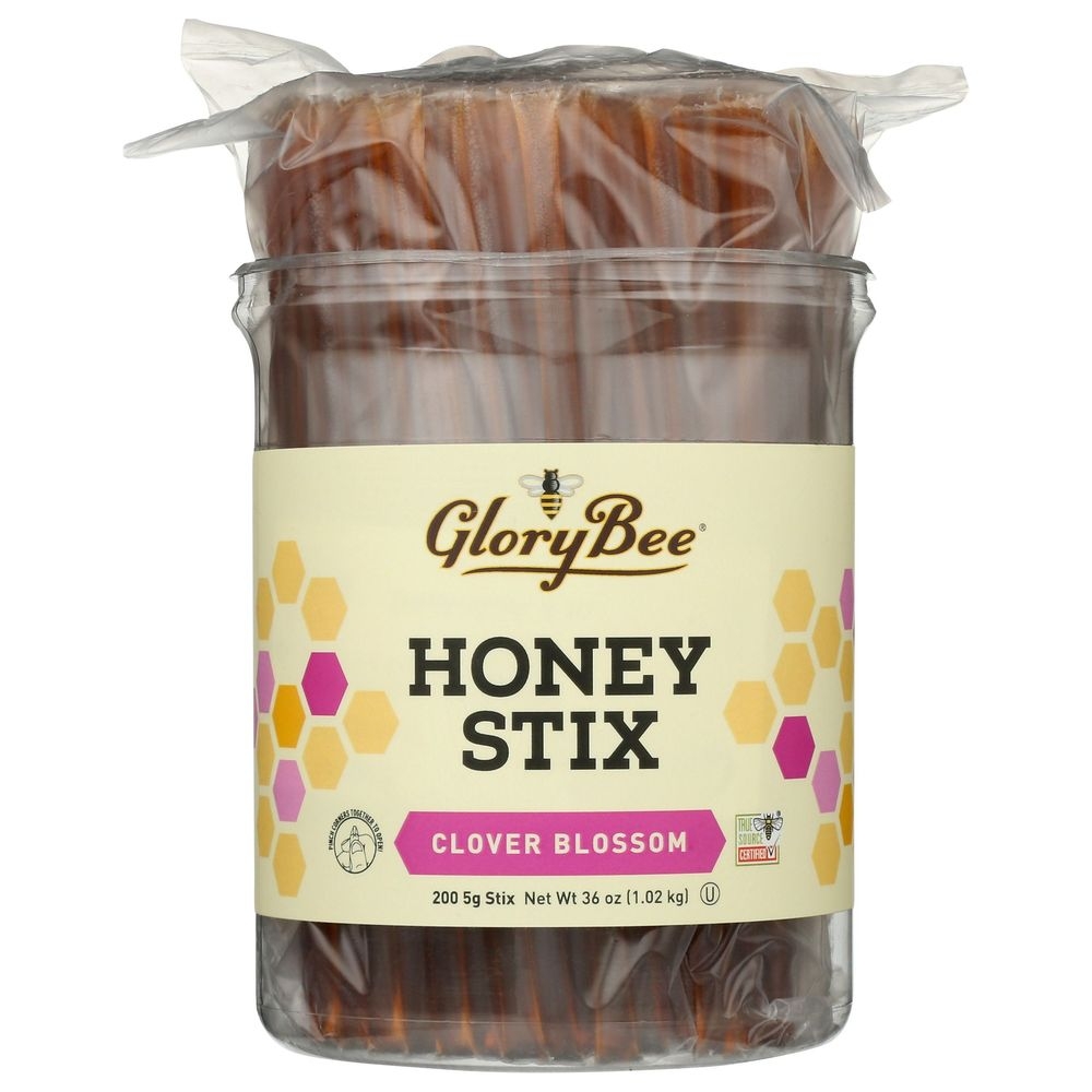 Glorybee Clover Blossom Honeystix, 200 count Canister