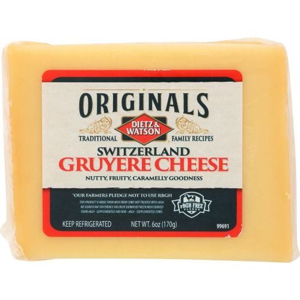 Dietz and Watson Switzerland Gruyere Cheese, 7 Ounce -- 12 per case