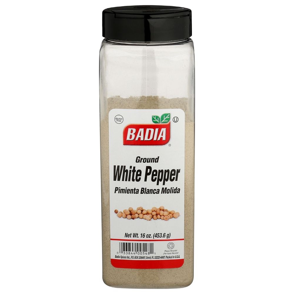 Badia Ground White Pepper Seasoning, 16 Ounce -- 6 per case