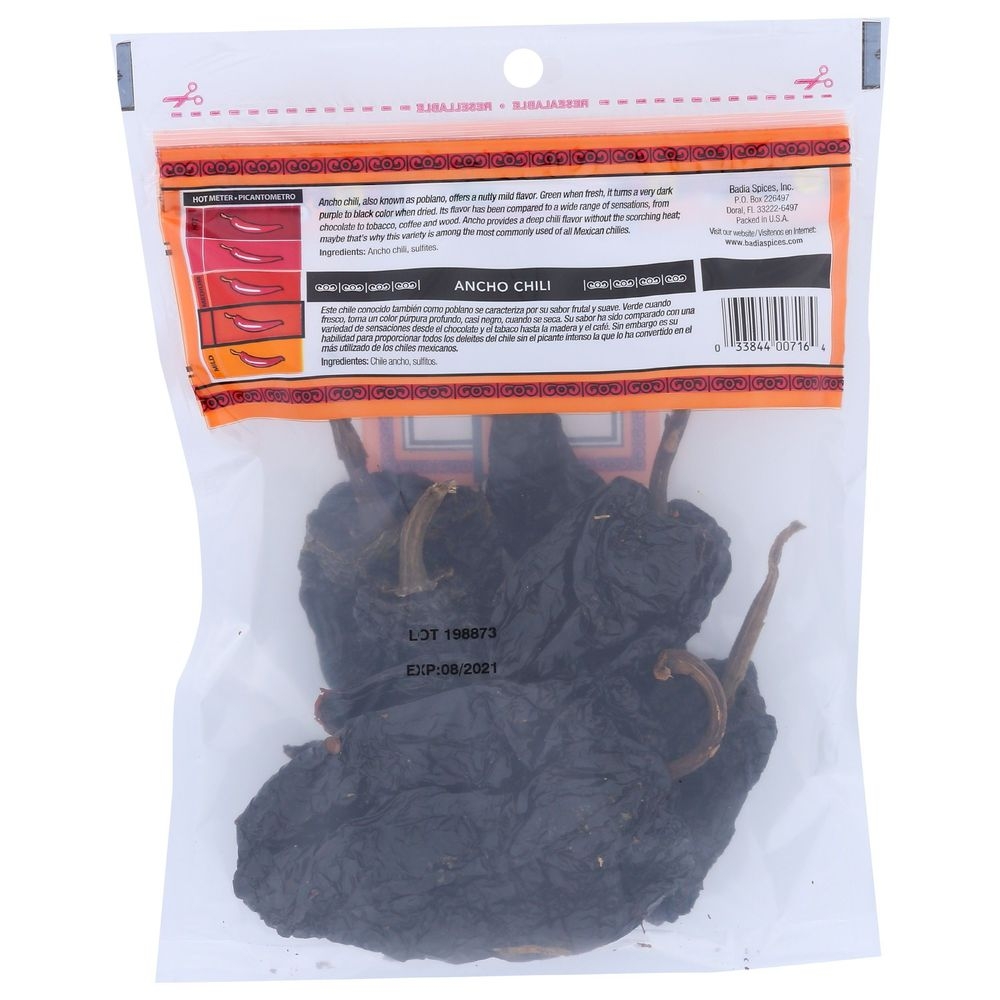 Badia Ancho Chili, 3 Ounce -- 12 per case
