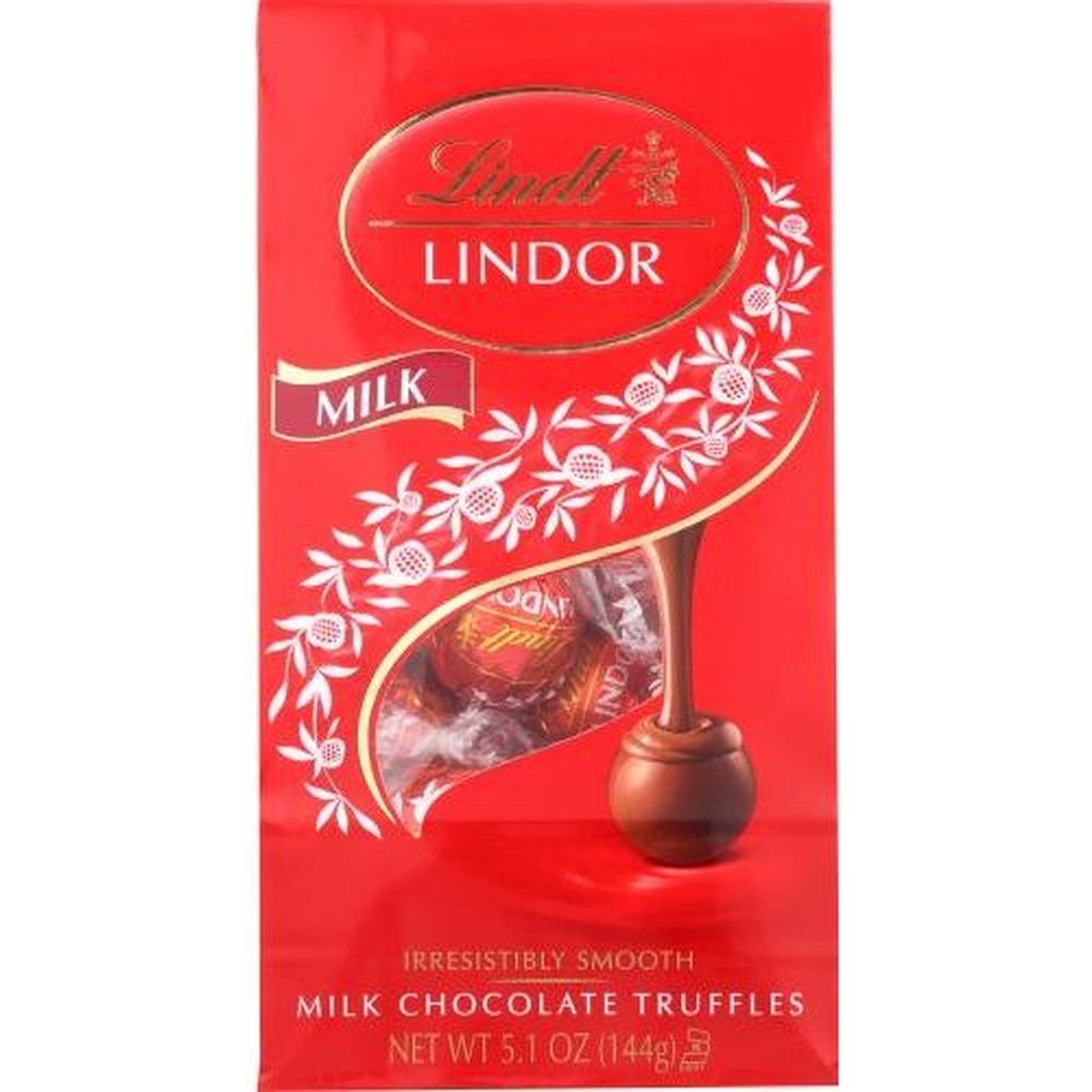 Lindt Lindor Milk Chocolate Truffles, 5.1 Ounce Bag -- 6 per case