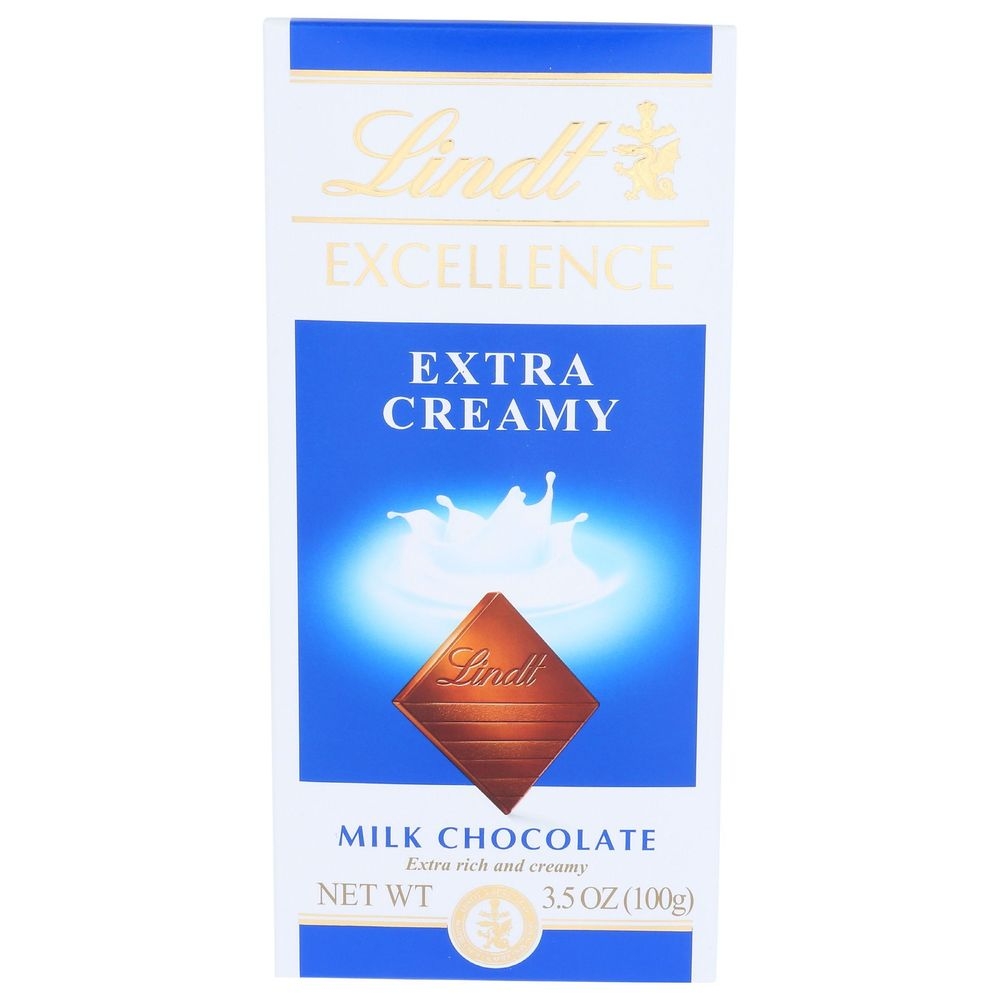 Lindt Excellence Extra Creamy Milk Chocolate Bar, 3.5 Ounce -- 12 per case