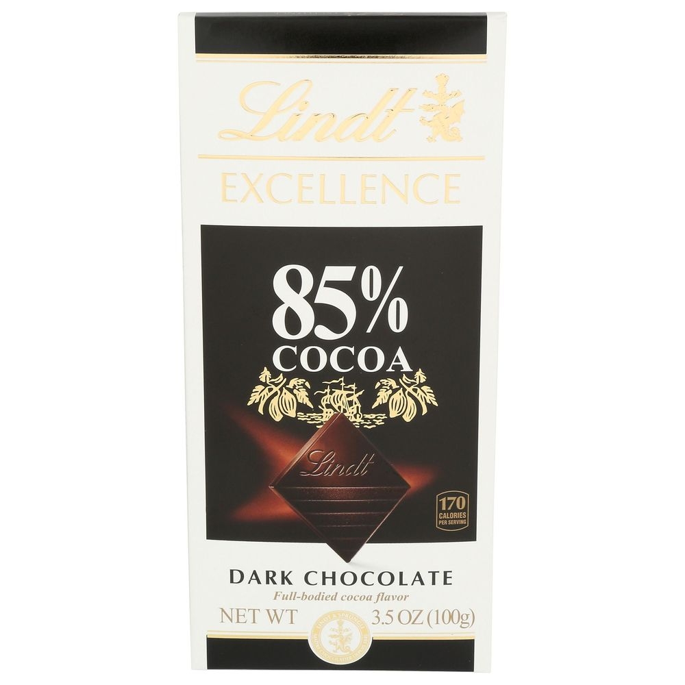 Lindt Excellence 85 Percent Cocoa Dark Chocolate Bar, 3.5 Ounce -- 12 per case