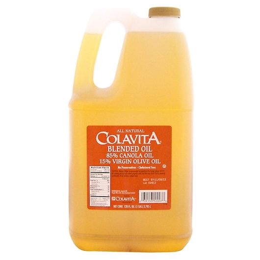 Colavita Canola/Virgin Olive Oil, 85/15 Blend, 1 Gallon -- 6 Case