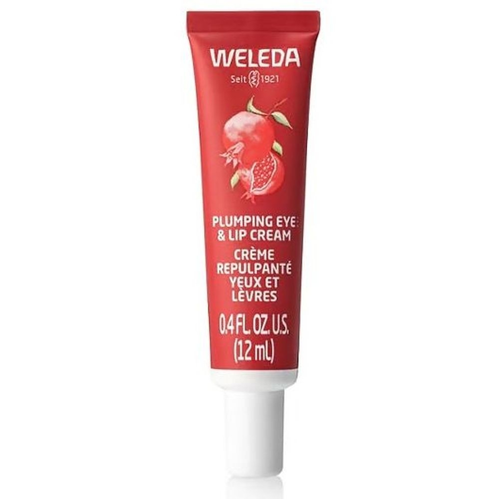 Weleda Pomegranate and Maca Peptides Plumping Eye and Lip Cream, 0.4 Fluid Ounce