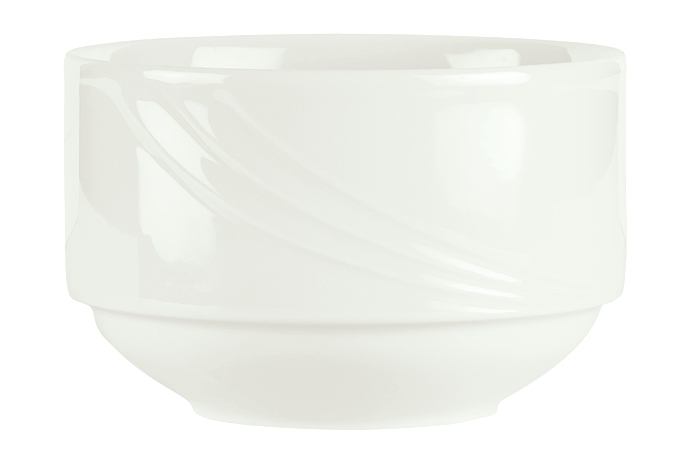 Schonwald Donna White Porcelain Bouillon Bowl, 9.5 Ounce -- 12 per case.