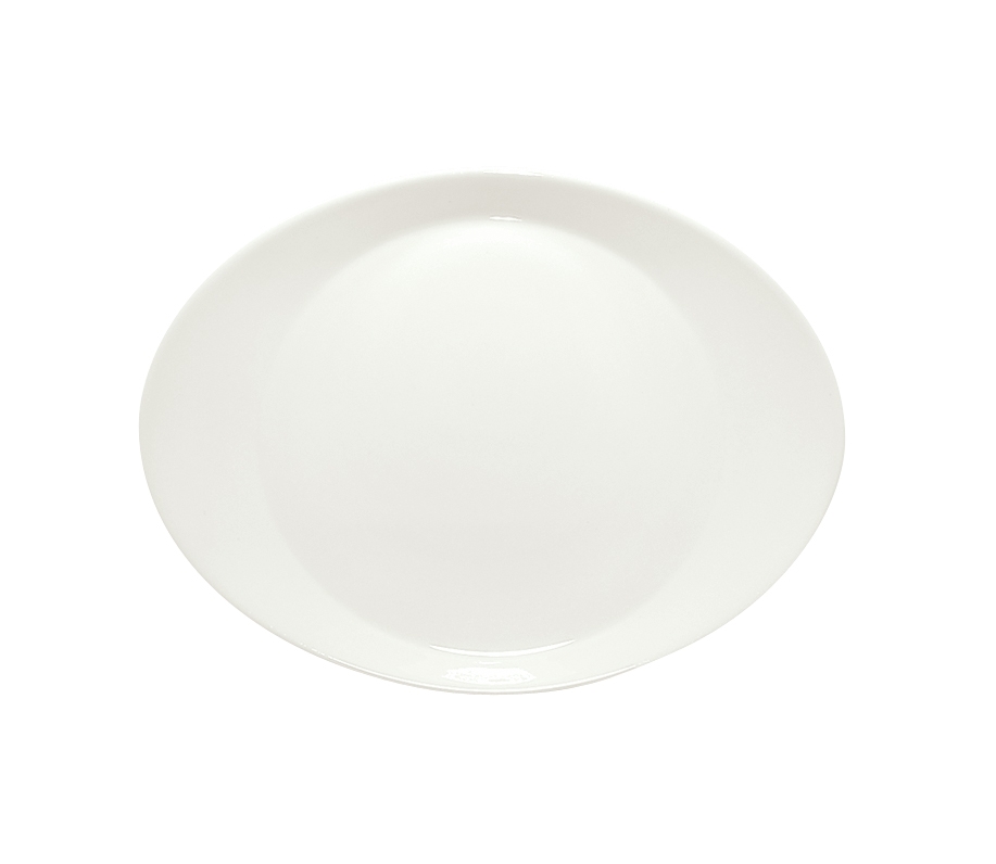 Schonwald Signature Porcelain Oval Plate, 12.5 x 9.5 inch -- 6 per case.