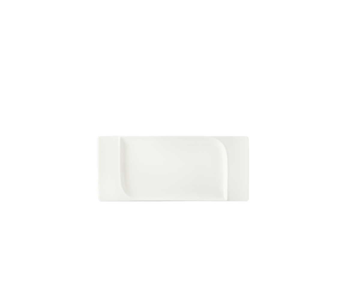 Schonwald Rectangle Platter with Contoured -Fine Dining -- 4 per case.