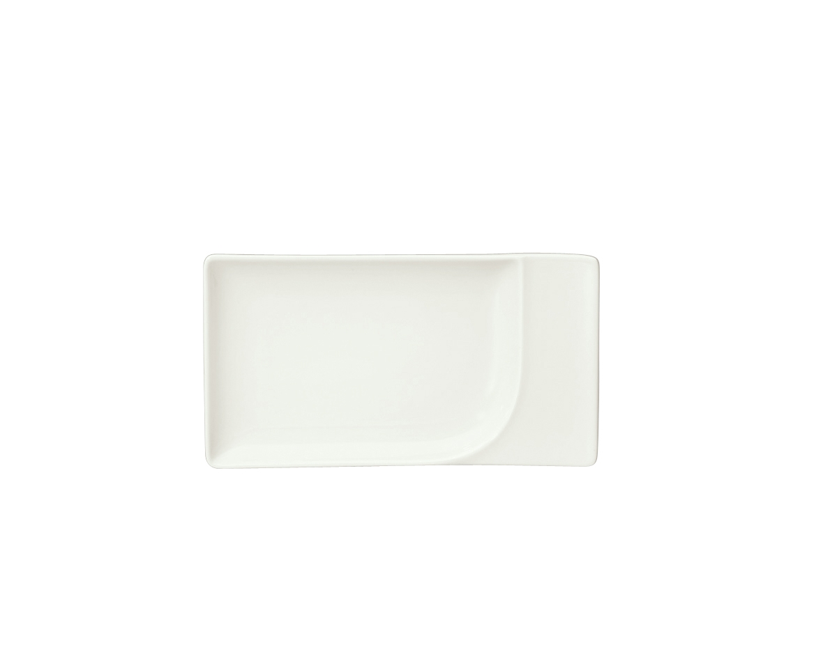 Schonwald Fine Dining Rectangle Platter with Contour -- 12 per case.