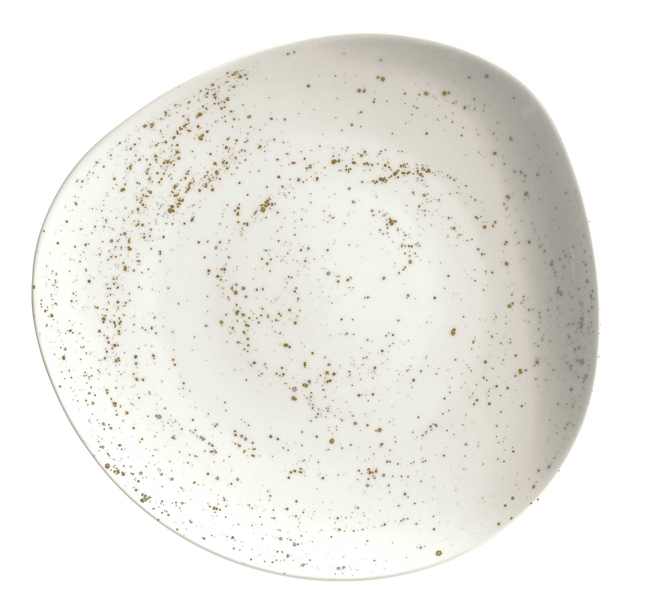 Schonwald Organic Unique Dark Gray Porcelain Dinner Plate, 11.5 inch -- 6 per case.
