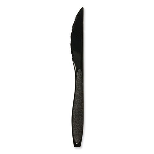Solo Impress Black Heavyweight Full Length Polystyrene Knife -- 1000 per case
