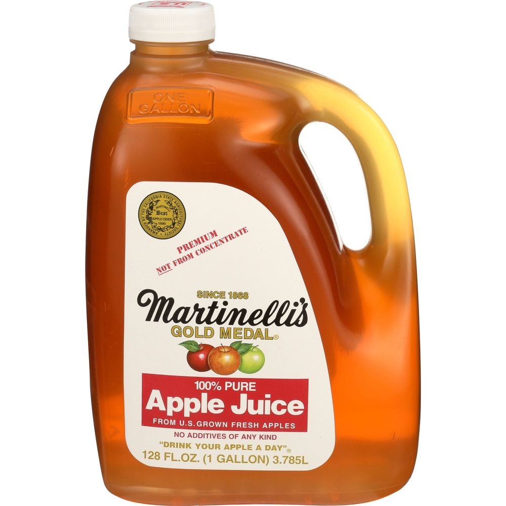 Martinellis Apple Juice, 128 Fluid Ounce -- 4 per case